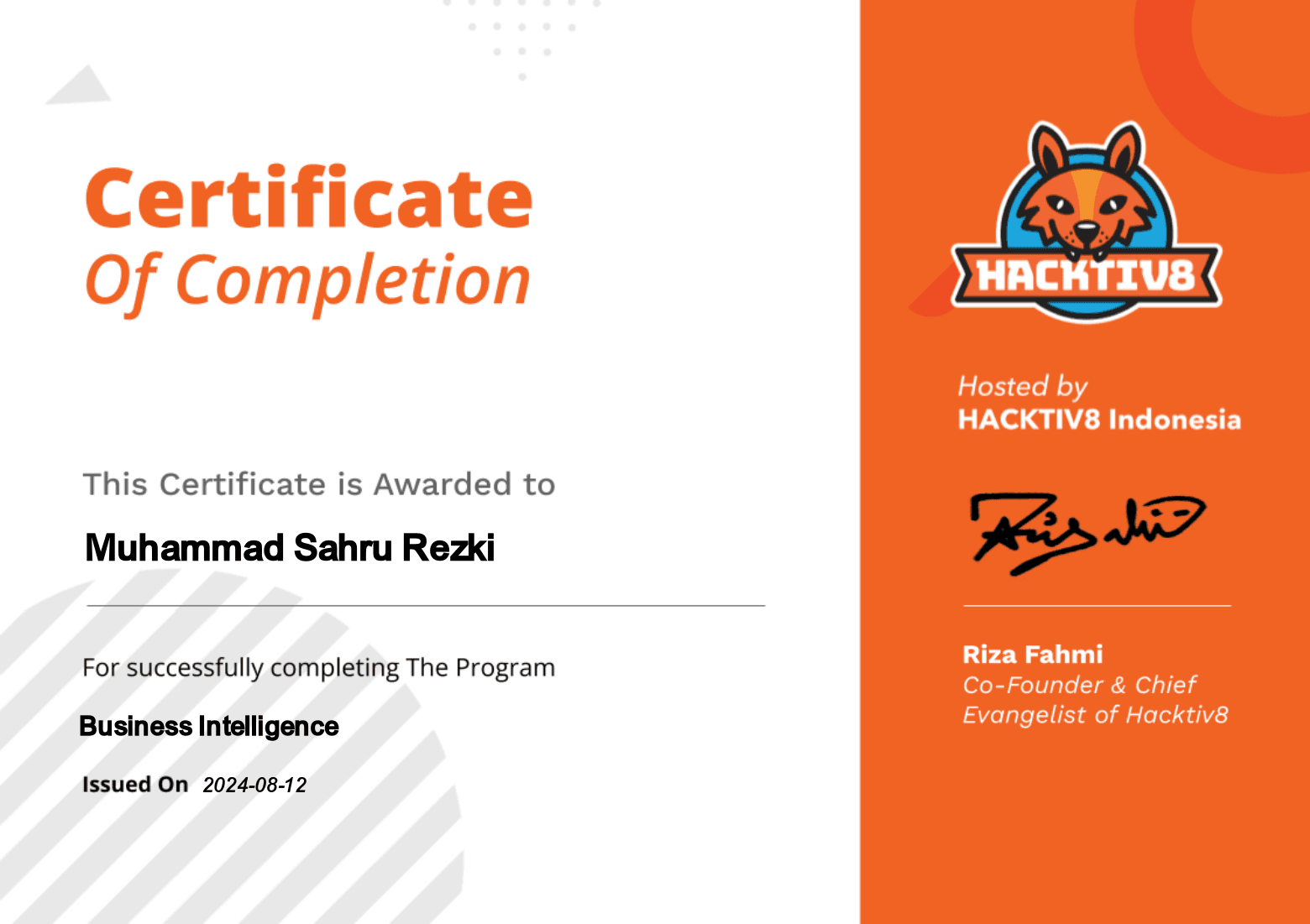 PDP - Business Intelligence - page 1
