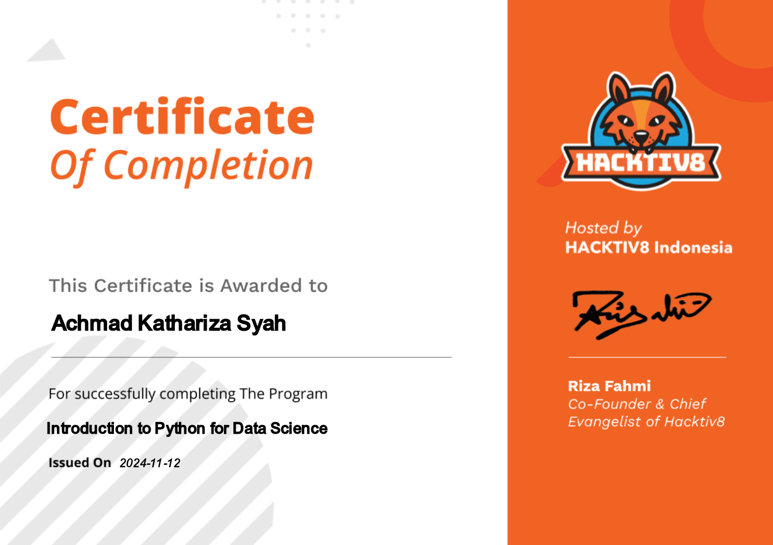 Python for data science - page 1