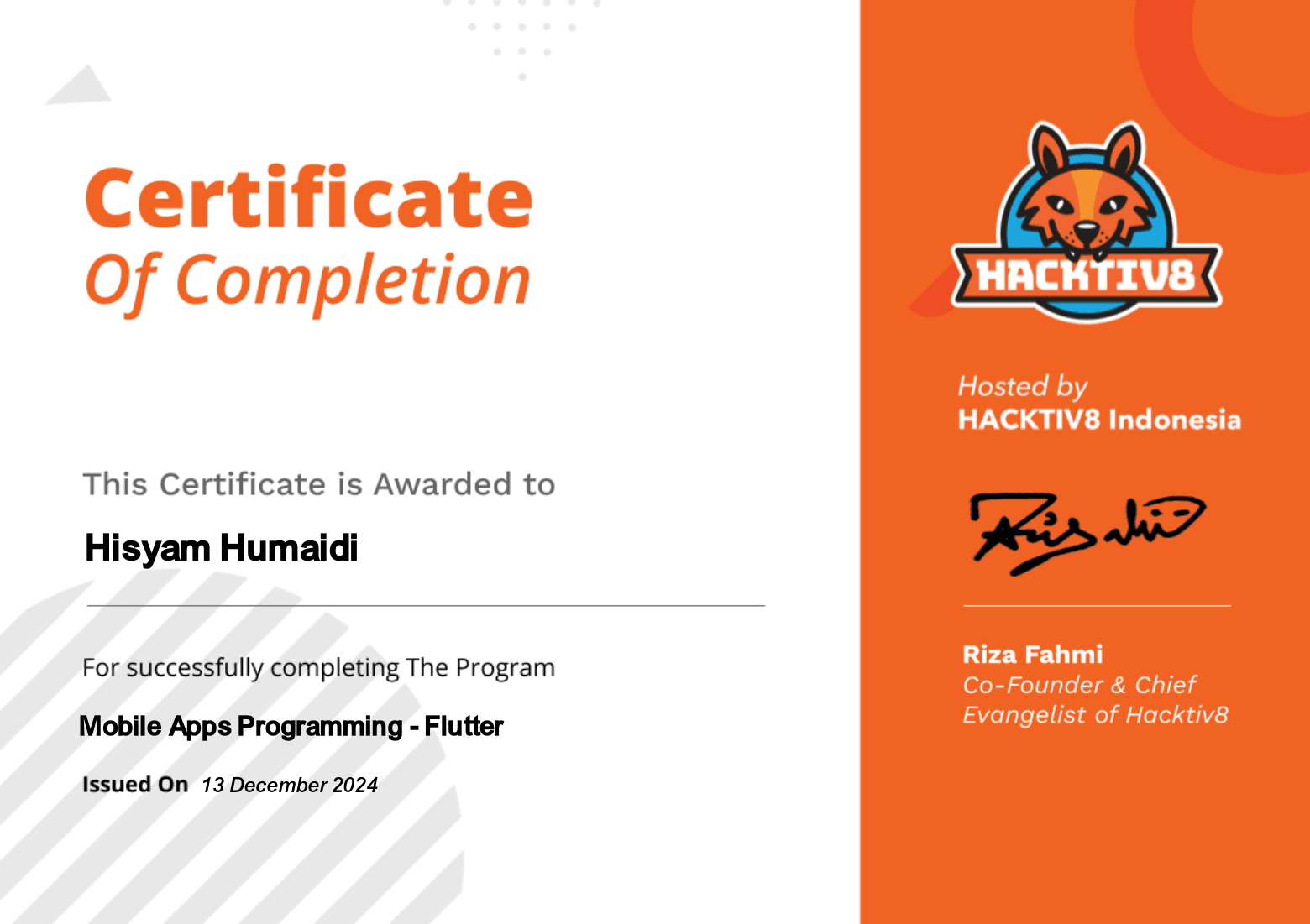 Mobile Apps Programming - Flutter (BGR Logistik) - page 1