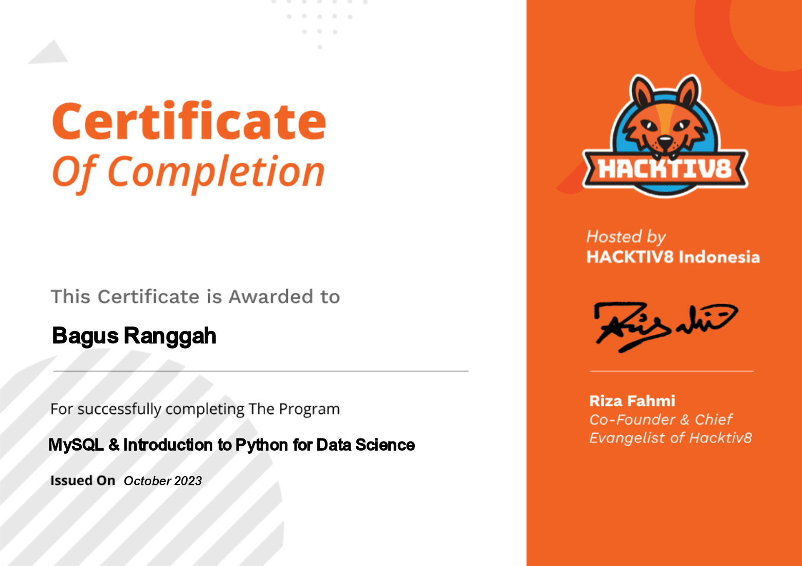 MySQL & Introduction to Python for Data Science - BNI 2023 - page 1